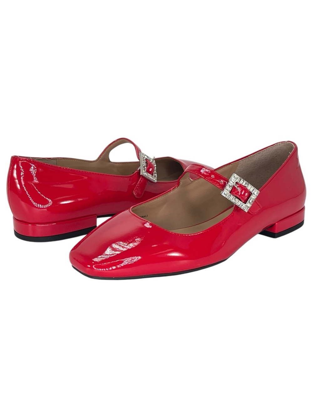 ON 34th Saadet Red Patent Leather Womens Mary Jane Flats Size 6M - Picture 9 of 11